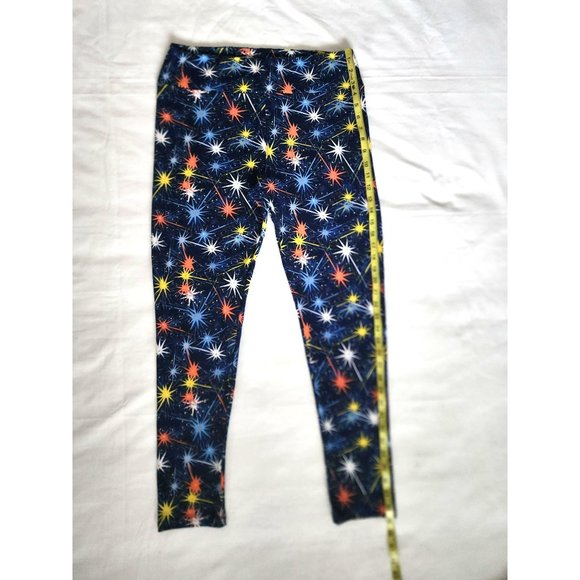 LuLaRoe Women's Star Pattern Americana Leggings Tall And Curvy Size 12-18 - Picture 10 of 10